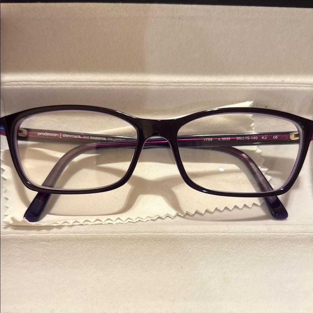 Prodesign eyeglasses 
Purple with a touch of blue
